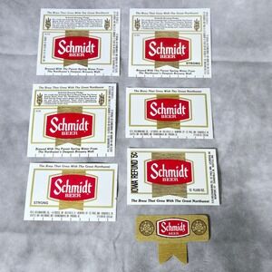 Schmidt Beer Labels The Brew That Grew Lot of 7